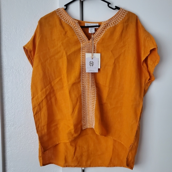 Joie Tops - House of Harlow × Revolve Linen Retro Top M